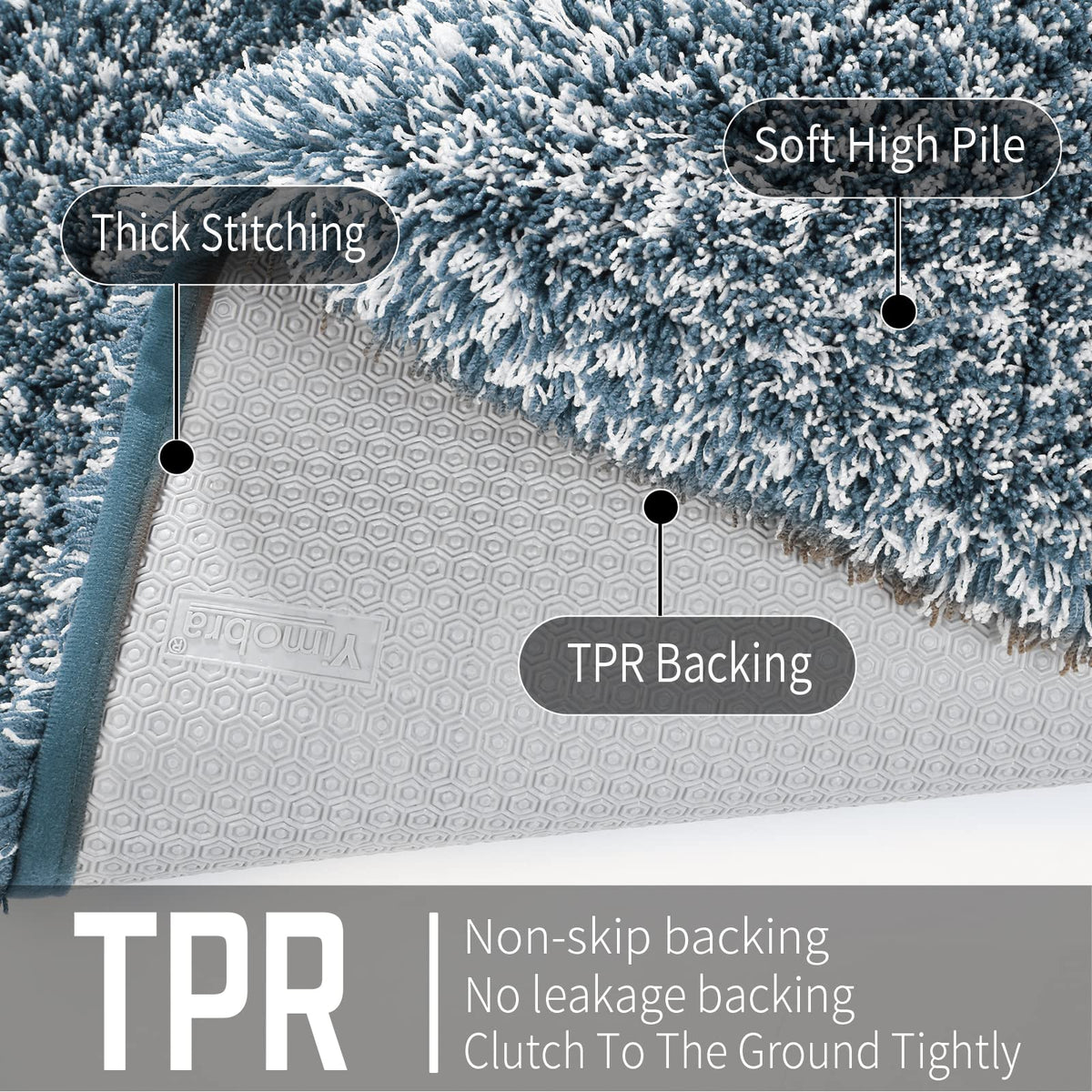 Yimobra quick-dry-bath-mat helps keep floors dry after showers.