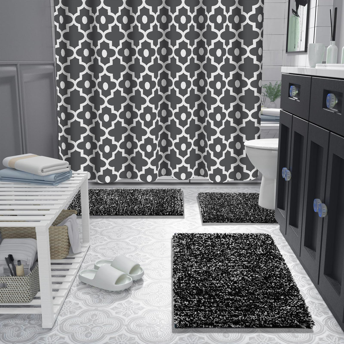 Yimobra resilient bath mat withstands daily foot traffic without flattening