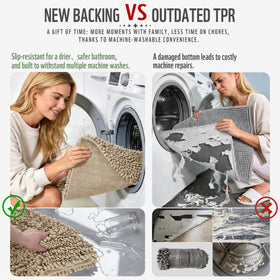 Yimobra water absorption three-seconds mat helps keep your floor dry after shower.
