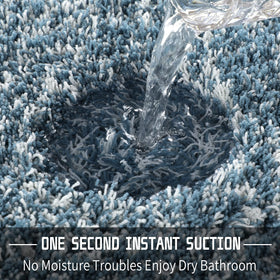 Yimobra luxury shaggy pile provides warmth while kneeling during routines.