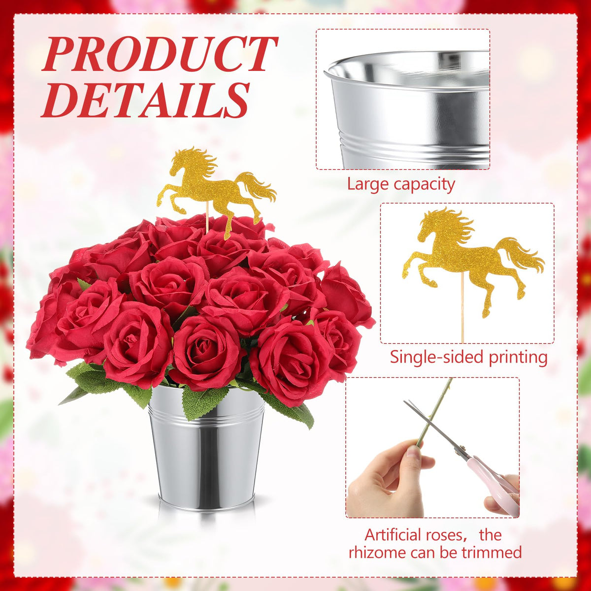 Yinder horse racing centerpiece sticks add height and visual interest to place settings