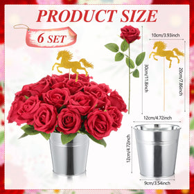 Yinder red artificial roses bring lasting color to Derby Day tables