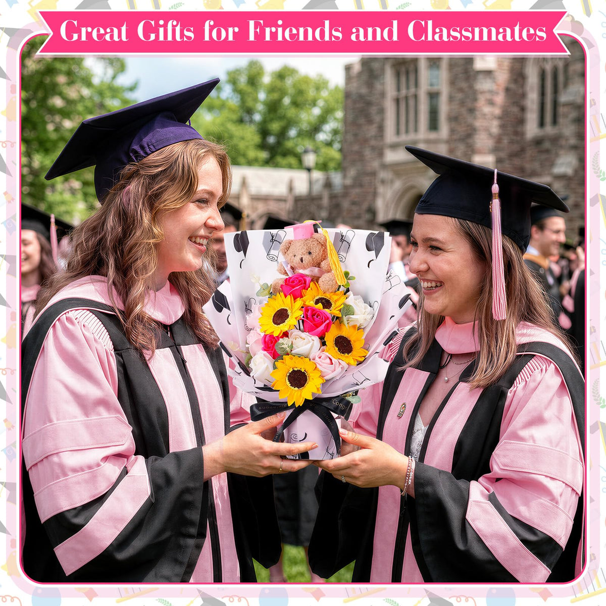 Yinder complete gift set with bouquet and gift bag simplifies giving