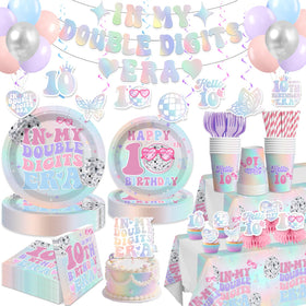 Yingoto 10th birthday banner brightens the party backdrop
