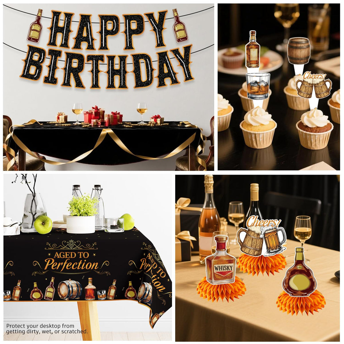Yingoto Aged to Perfection cake topper marks the celebration