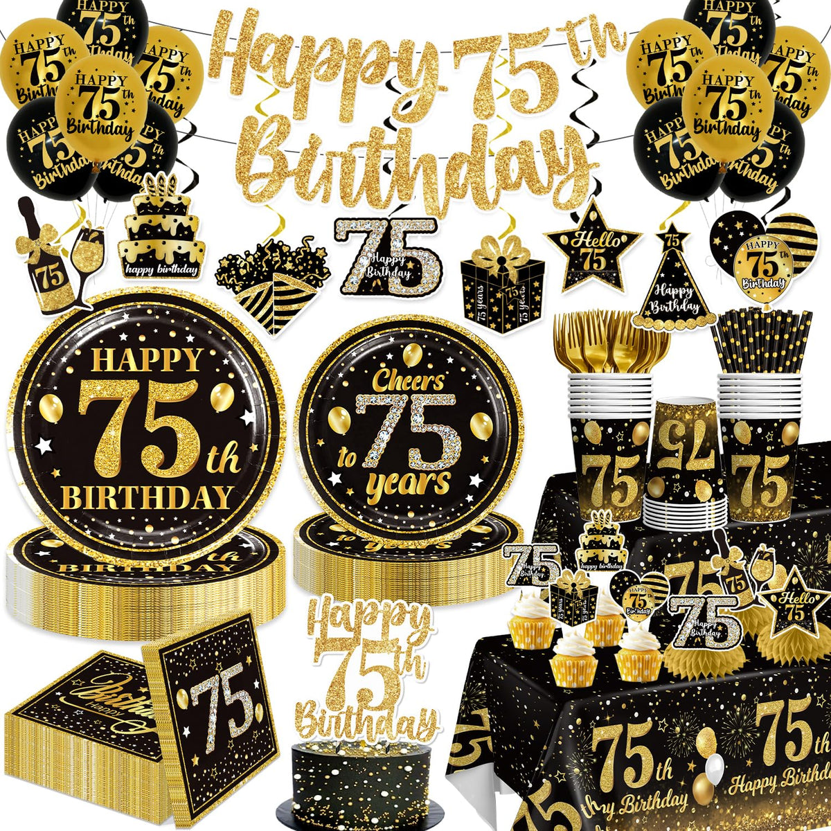 Yingoto banner reading Happy 75th Birthday for milestone celebrations.