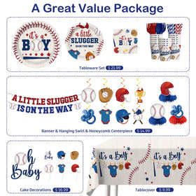 Yingoto baseball cake topper provides a cute centerpiece for treats