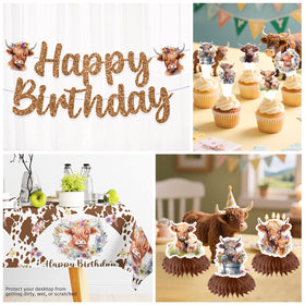 Yingoto brown cow centerpieces serve as eye catching table accents