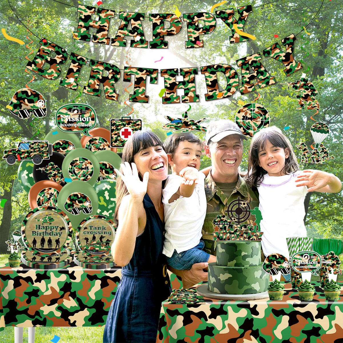 Yingoto camo cups for quick, coordinated serving