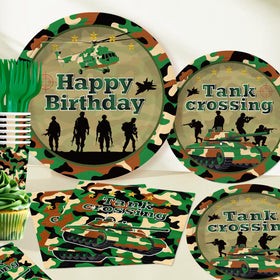 Yingoto camo napkins matching the camouflage theme