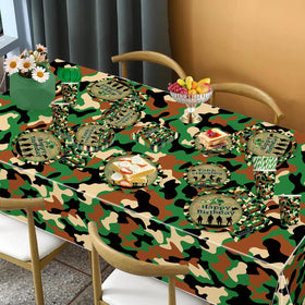 Yingoto camo tablecloth protecting surfaces with rugged style