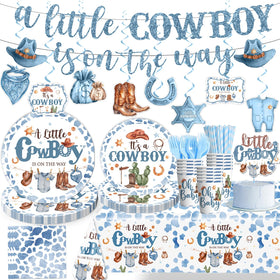 Yingoto cowboy baby shower banner decor adds rustic western charm to your party