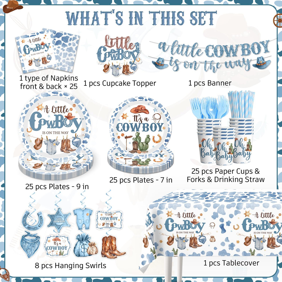 Yingoto hanging swirls elevate ceiling decor for a western themed celebration