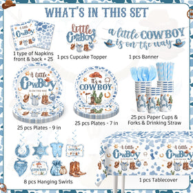 Yingoto hanging swirls elevate ceiling decor for a western themed celebration