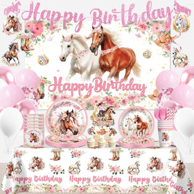 Yingoto cowgirl birthday banner enhances theme visibility for a festive party entrance.