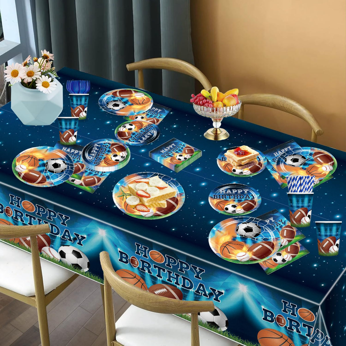 Yingoto cupcake toppers pair with plates for cohesive party styling