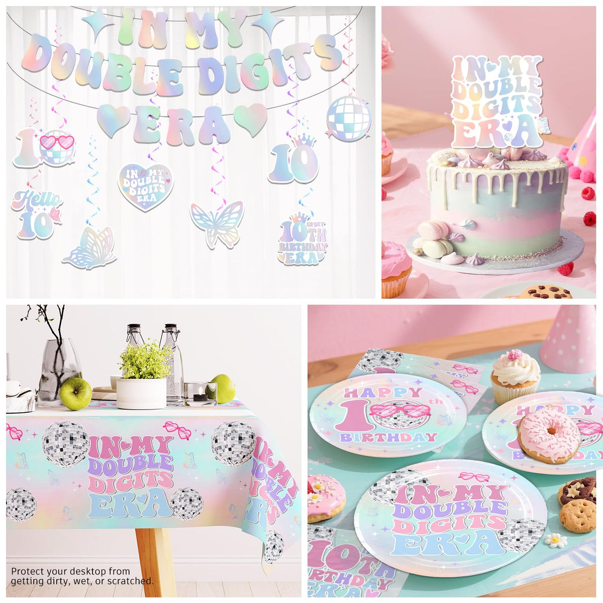 Yingoto hanging swirls add mint pink whimsy to decor