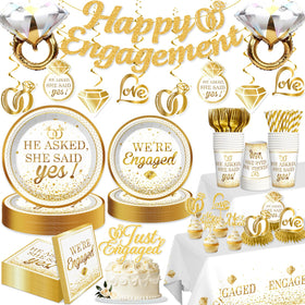 Yingoto happy engagement banner enhances photos and creates festive mood