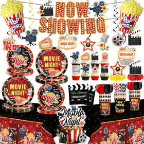 Yingoto movie night banner adds theme and photo moments