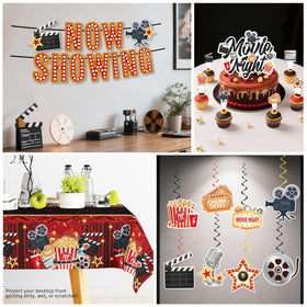 Yingoto movie night hanging swirls create festive motion for gatherings