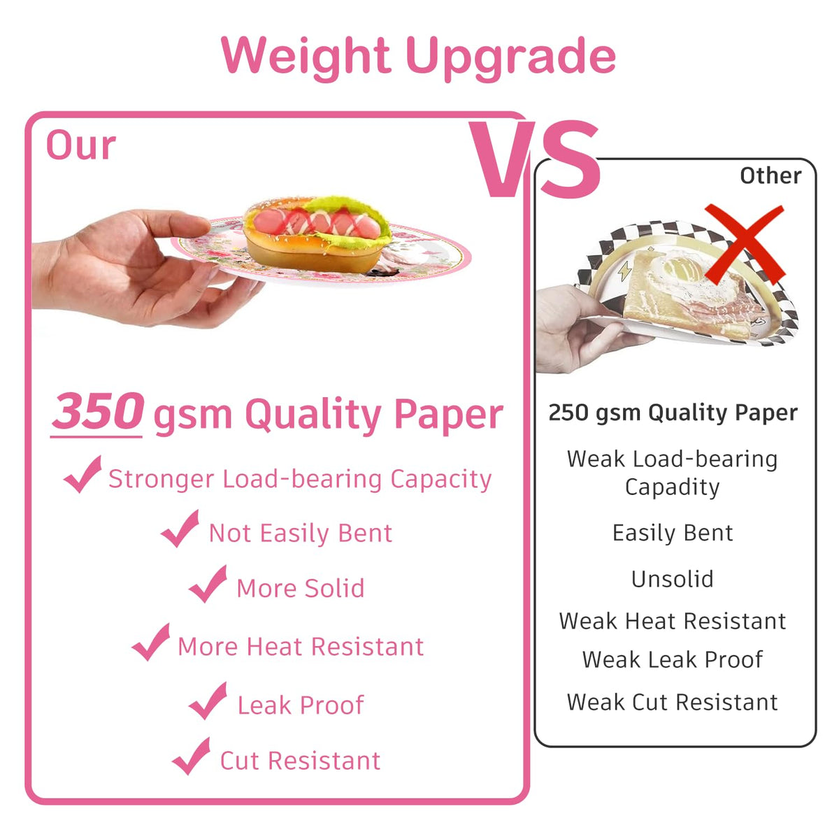 Yingoto paper cards provide eye-catching party accents for signage.