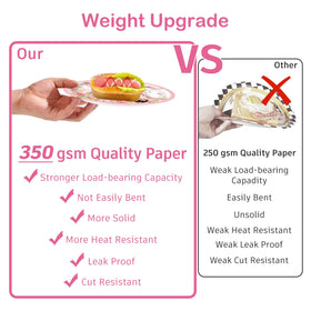 Yingoto paper cards provide eye-catching party accents for signage.