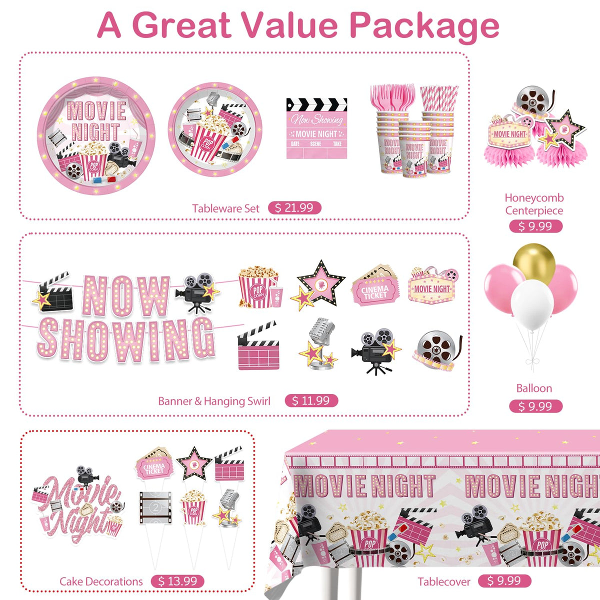 Yingoto pink cake topper adds a playful focal point to desserts