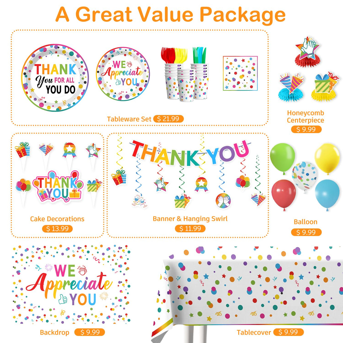 Yingoto We Appreciate You backdrop as a photo-ready celebration focal point