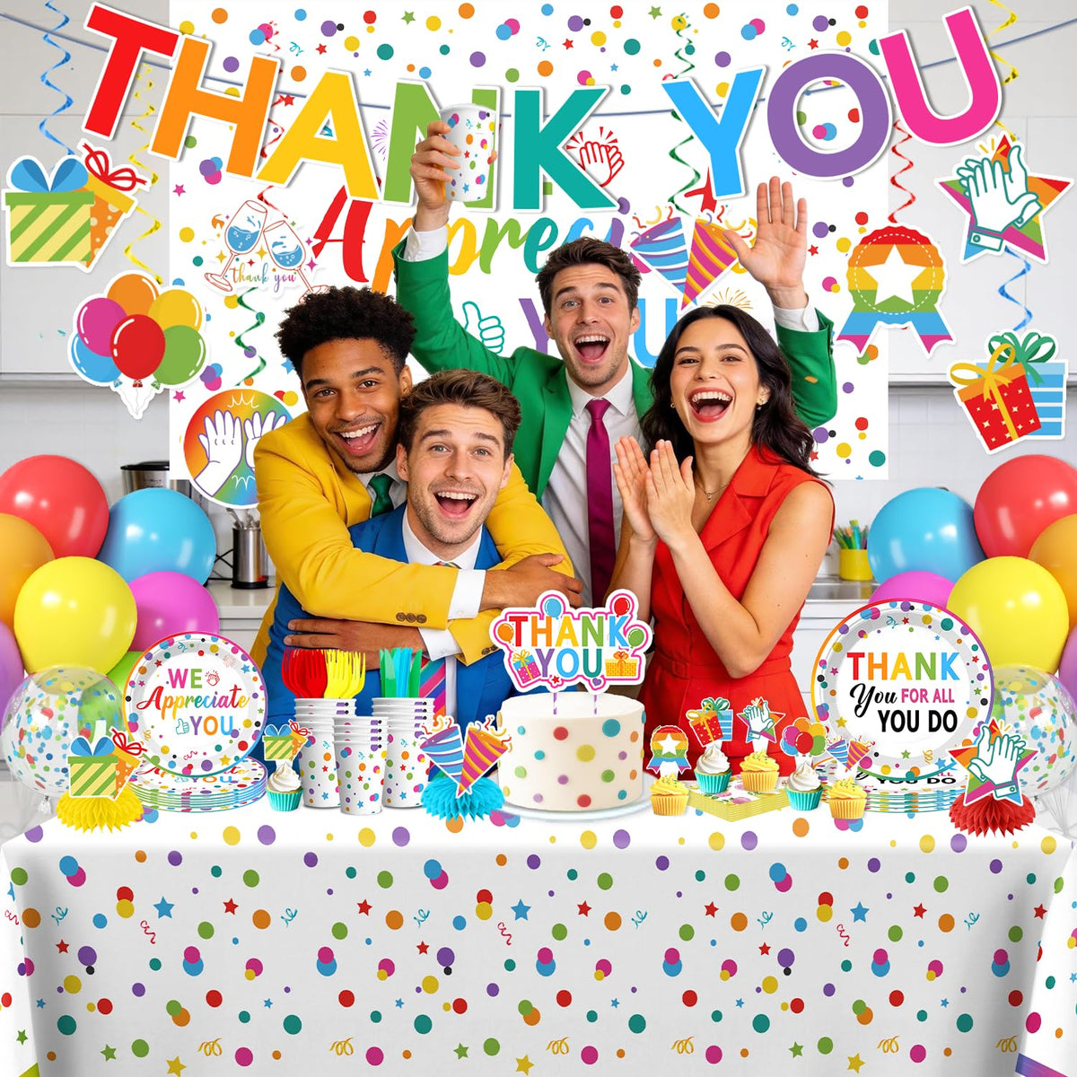 Yingoto We Appreciate You tableware set enables easy serving and cleanup
