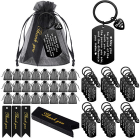Yinkin stainless steel employee appreciation keychain close-up for gifting