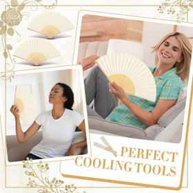 Yinkin cream fan surface ready for painting and personalization