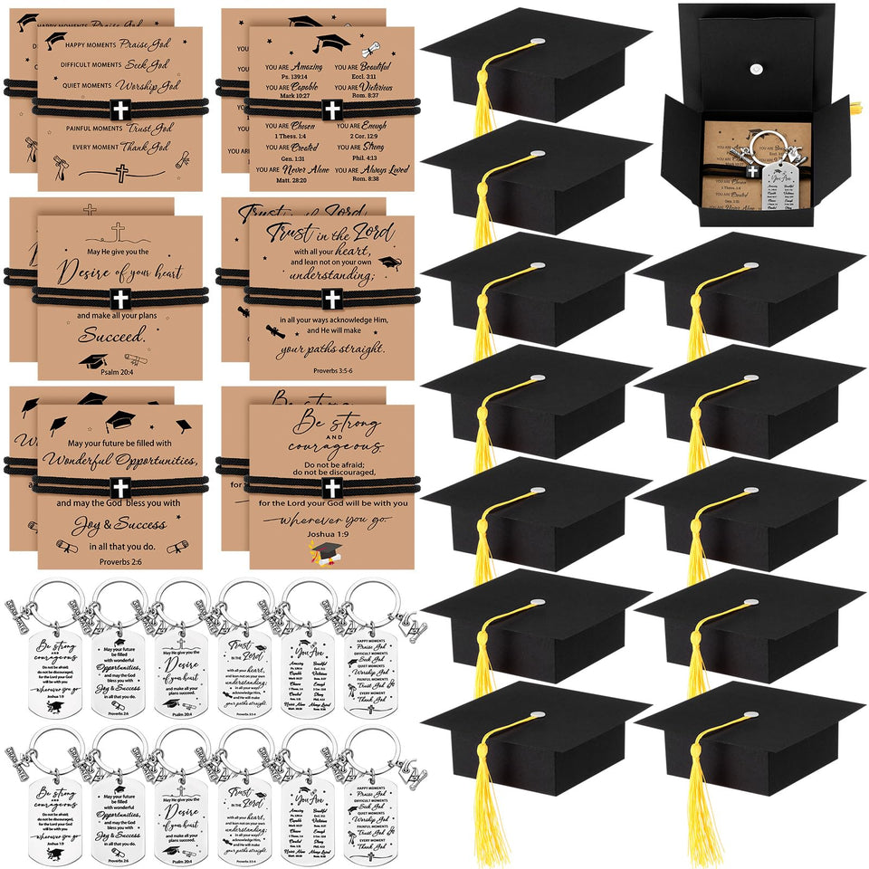 Yinkin graduation gift set keychains with scripture for daily inspiration