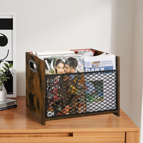 YINMIT farmhouse storage basket organizes letters with rustic charm