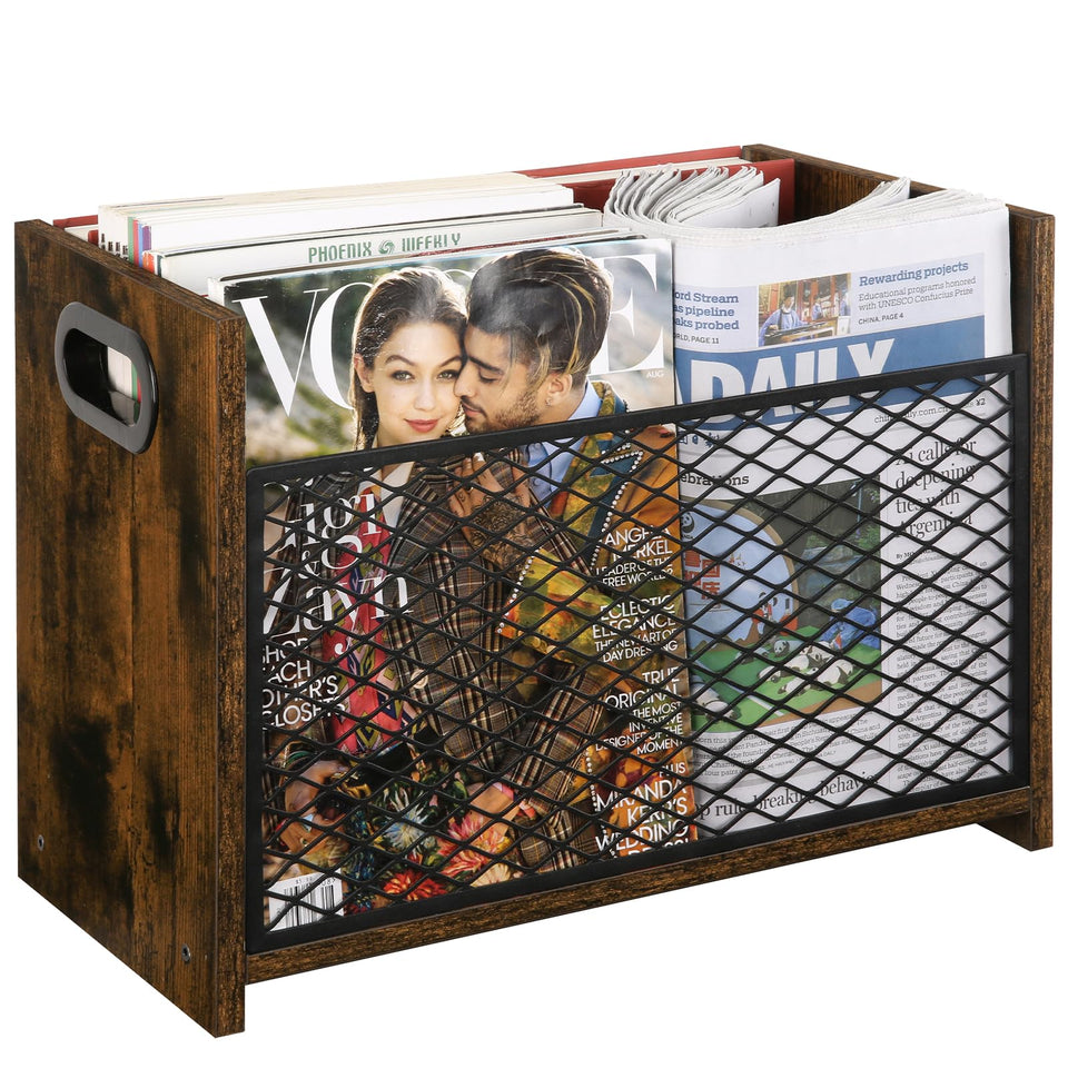 YINMIT magazine holder on a desk for easy access to magazines