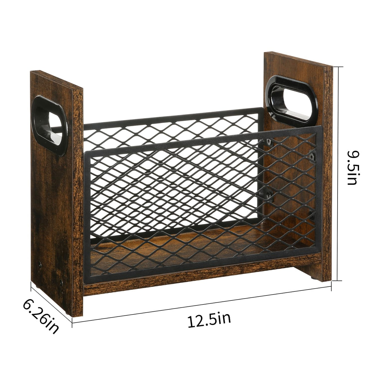 YINMIT magazine organizer on floor or table keeps clutter under control