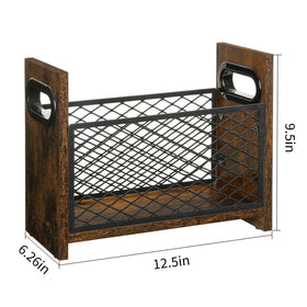 YINMIT magazine organizer on floor or table keeps clutter under control