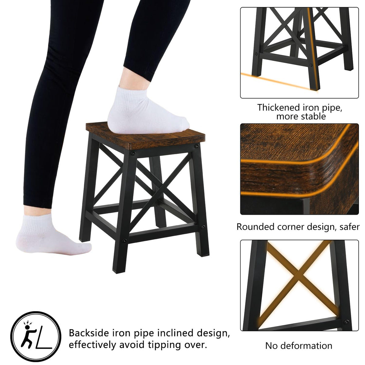 YINMIT step stool in bedroom depicts practical height boost for daily routines.