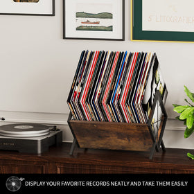 YINMIT vinyl record holder anti-scratch feet protect surfaces during movement