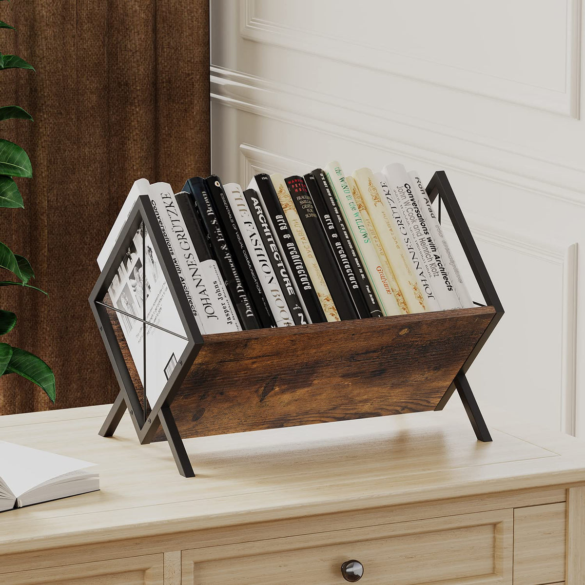YINMIT vinyl record holder cross-wire design prevents slips and loss