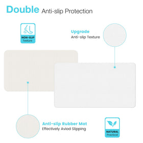 Yinoos stone bath mat is easy to clean and maintain.