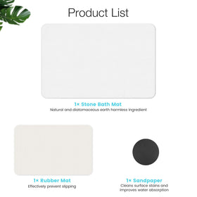 Yinoos stone bath mat is easy to clean and maintain.
