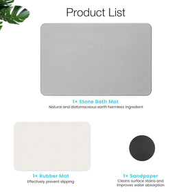 Yinoos mat is easy to rinse and wipe clean after showers.