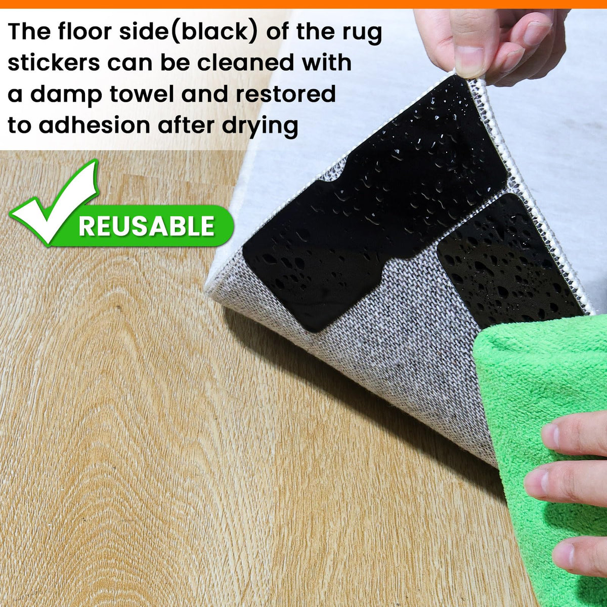 YINTTIAN rug non-slip grippers with pets nearby for movement prevention