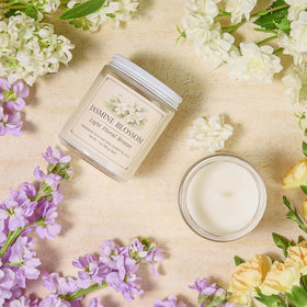 YINUO LIGHT jasmine blossom candle jar floral evenings fragrance