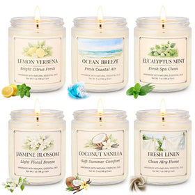 YINUO LIGHT six-pack candles gift set for gifting and cozy ambience