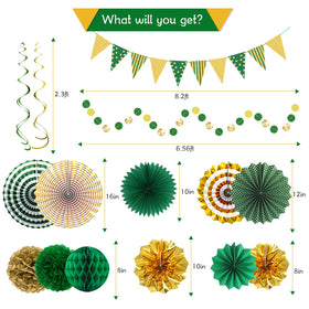 YIOTJUNL eight inch honeycomb balls provide lightweight color pops