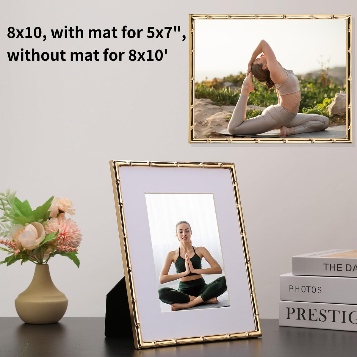 YiPinYin frame showing acid-free mat for 5x7 photo protection