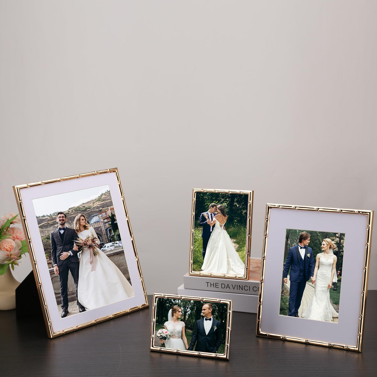 YiPinYin frame includes easel stand and wall hooks for versatile display