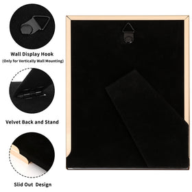 YiPinYin velvet back frame, soft touch backing for easy photo swaps.