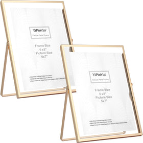 YiPinYin gold 6x8 floating frame set two for elegant tabletop display